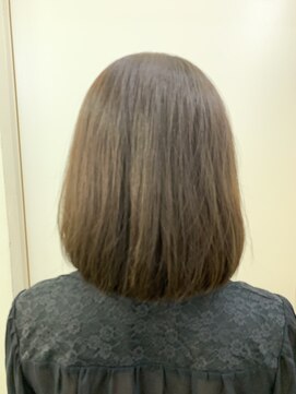 パティオン(PATIONN) 肩ギリギリのまとまりのあるボブスタイルに☆グレージュカラー☆