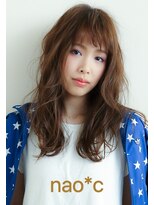 ナオシ トレス 富雄店(nao*c tres)&nbsp;【nao*c富雄店】チョコブラウンアッシュ/脱力ニュアンスウェーブ
