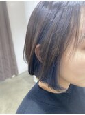 【ベルクープス天王寺】megu  インナーカラーブルー