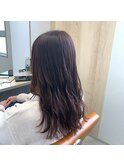 ゆる巻き×カシスブラウン