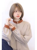 ことりベージュローライト大人かわいい小顔スリークボブ大人ボブ