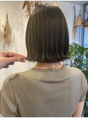 ブリーチなしオリーブグレージュ