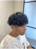 ツイストスパイラルパーママッシュメンズパーマ