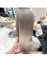 ロンドシェリ 仙台(Lond Cheri)&nbsp;ケアブリーチ/ダブルカラー/ハイトーン/グレーベージュ/髪質改善