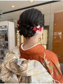 着物ヘアアレンジ 振袖 袴 着付け 成人式 卒業式