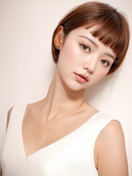 ジョウインアンドエマ(JOWIN AND EMMA) 20代30代大人かわいい/シルキーベージュ/丸みショートヘア/前髪
