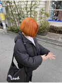 オレンジ×ボブ