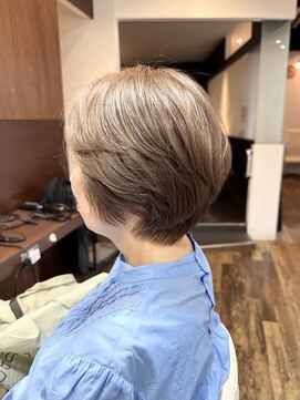 ジールヤマグチ 朝霧駅前店 【グラボブ】マーブ/イルミナカラー/白髪ぼかし/韓国/ハイトーン