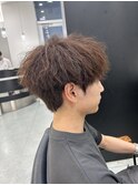 MEN'S HAIR カルマパーマ ダークアッシュ ニュアンスパーマ