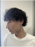 波巻きパーマ