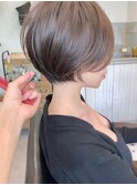 ふんわりショート小顔ヘア簡単スタイリングツヤ髪スタイリング