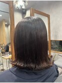 パーマで外ハネボブ