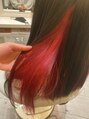ヘアーズ ギャラリー 堺店(Hair's Gallery) ブラック×レッドの個性派インナーカラー