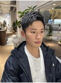 ツーブロなし、刈り上げショート