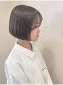 ミニボブ/シアーブラウン/顔まわりレイヤー