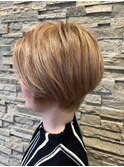 20代30代大人可愛い★小顔ショートカット前下がりウルフカット
