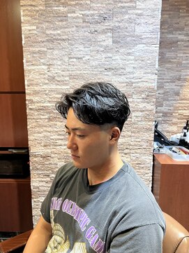 アールドボーテ 理容室(R de Beaute) 銀座 ワンカールパーマ 七三 <理容室> メンズ