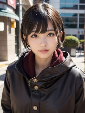 ブロッサム 東中野店 20代30代40代抜け感ショートレイヤーナチュラルブラック