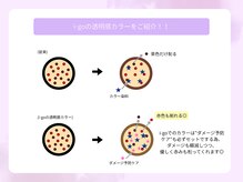 ブリーチなしでつくれます！　i-goオリジナル透明感カラーで退色後まで綺麗な髪に♪