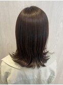 大人ショートボブヘアくびれショートヘア白髪染めグレイカラー