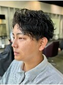 スパイラルパーマ/波巻きパーマ/刈り上げ/メンズカット/外苑前