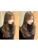 透明感カラー/ワンホンヘア/韓国ヘア/顔まわり/大阪/梅田