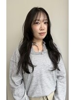 ソワンドゥブレスシエン 堀江店(soin de brace CIEN)&nbsp;韓国前髪顔周りロング×レイヤーグレージュ[堀江/髪質改善]