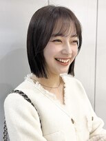 ジュリエッタ(giulietta)&nbsp;切りっぱなしボブ　アッシュベージュ　グレージュ　透明感カラー