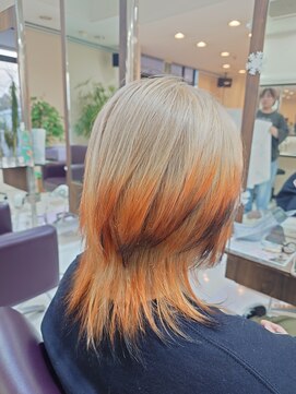 パティオ 三島店(PATIO) ウルフカット　デザインカラー