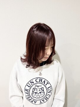 艶感×暗めピンクブラウン