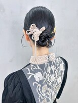 アルバム 銀座(ALBUM GINZA)&nbsp;ロング韓国ヘアおくれ毛ダークアッシュ_ba576591