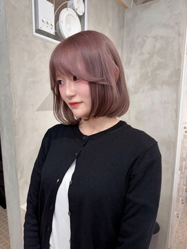 ペレ アネックス 大阪梅田茶屋町店(PELE ANNEX) 着物ヘア/大人ガーリー/ダークアッシュ/似合わせカット/梅田