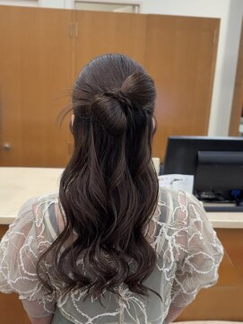ディーボーイ 下通本店(D-BOY) カチモリヘア/リボンアレンジ/ハーフアップ/結婚式ヘア