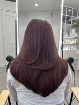 プラチナ(PLATINA)&nbsp;ハイレイヤーレイヤーカットブリーチ無しカラー顔周り韓国