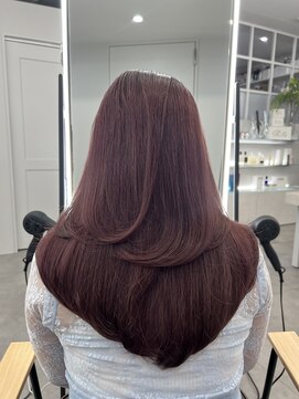 プラチナ(PLATINA) ハイレイヤーレイヤーカットブリーチ無しカラー顔周り韓国