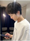 メンズ/刈り上げセンターパート/リバースセンターパート/パーマ