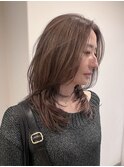 ダブルカラーのレイヤーカット/ミルクティー archive垂水