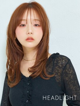 グラ デザイン アンド ヘアー 四条烏丸店(GRAS DESIGN & HAIR by HEADLIGHT) 韓国似合わせウルフレイヤーミディアム小顔くびれミルクブラウン