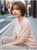 ショートボブ髪型20代30代40代50代前髪あり前髪なし面長丸顔越谷