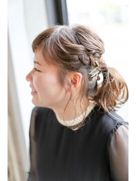 ホワイトルーム(White Room) カジュアルへアセット♪編み込み×ポニーテール