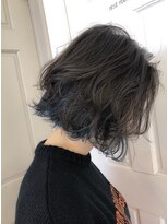 ロンドアベニール 北千住(Lond avenir)&nbsp;ブルーインナーカラー/前下がり外ハネボブ　担当本田