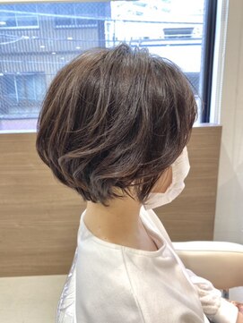 アッシュ 大泉学園店(Ash) 【扱いやすさNo.1】ショートボブ×デジタルパーマ Ash大泉学園