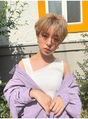 ノンブロー小顔ショート×ベージュ20代30代40代★［liberta/植松