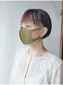 【morio原宿】前下がりミニボブ　サイドツーブロック