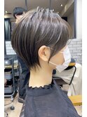 【mag】絶壁解消！大人ひし形ショートボブ/30代/40代【中村】