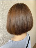 ゆるやか前下がりボブ