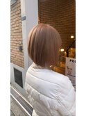 #黒髪#ボブルフ#ネビージュ#小顔#ワンレン