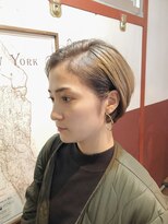 かきあげショート/クールショート/ヌーディーカラー/渋谷