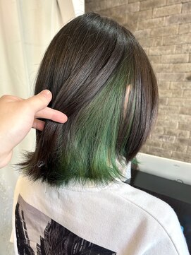 ヘアーデザイン アズール(Hair Design Azur) 【Azur】Inner × green