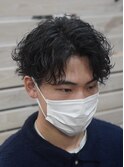 波巻きパーマ